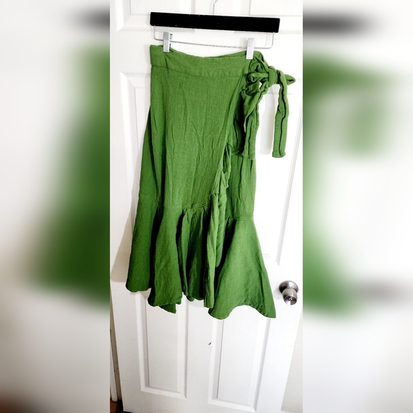 LAURENCE BRAS SKIRT TAILLE 1 GREEN - Picture 1 of 9